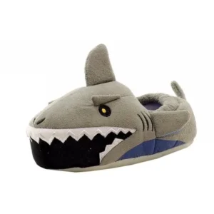 Stride Rite Toddler Boy's Grey Jessie Shark Light Up Slippers Shoes Sz: 7/8T
