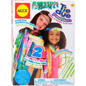 ALEX Toys Do-it-Yourself Wear Tie Dye Fashion Best Friends Scarves