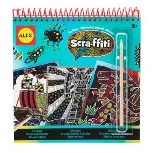 ALEX Toys Artist Studio Scra-ffiti So Cool Artist Studio Scratch Pad Coloring and Sketch Book