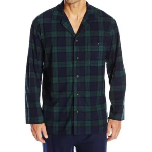 NEW Green Blue Mens Size Small S Nightshirt Plaid Sleepwear