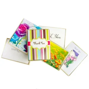 60ct Blank On The Inside Thank You Gift Cards & Envelopes By Designer Greetings Assorted NotesBulk Lot 4x6