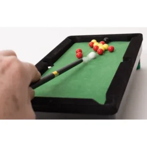 Desktop Miniature Pool Table Set with Mini Pool Balls And Cue Sticks