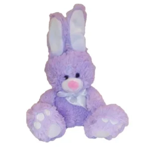 animal adventure plush toy sitting bunny w bow