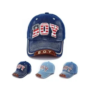 Girl12Queen Fashion Kids Children Boy Girl Denim Letter Baseball Snapback Hip Hop Caps