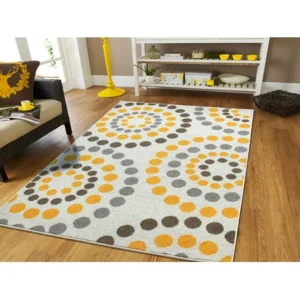 Large Area Rugs for Living room 8x10 Area RugsYellow Gray Cream Ctemporary Rugs 8x11
