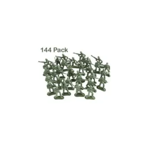 Kidsco Army Toy Soldiers Action Figures - Assorted -144 Pack Deluxe - for Children, Boys, Girls, GI Joes, Parties, Gifts, Party Favors