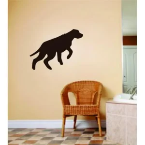 Dog Animal Hunting Hunter Man Gun picture Art Boys Kids Bed Room Sports Sticker Vinyl Wall Decal 18 X 18 Inches