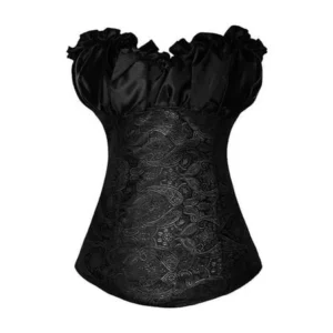 MISS MOLY intimates lingerie top dress waist trainer pattern shapewear corset for women Black, Style CZ5819