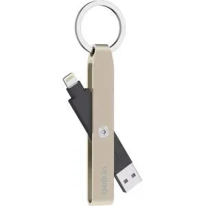 Belkin MIXIT Lightning to USB Keychain - Gold