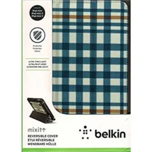 Belkin Mixit Reversible Cover for IPad Mini IPad Mini 2 IPad Mini 3 - Blue/Brown/White Flannel