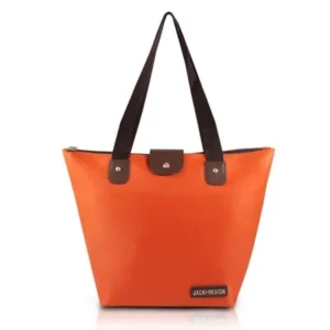TrendyFlyer Foldable Tote Shopping Beach Bag Orange
