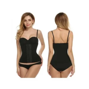 Holiday SALE Womens Ultra Firm Control 6-Hooks Shapewear Shaping Waist Trainer Cincher Corset Tummy Fat Burner Black Plus Size S-4XL WSY