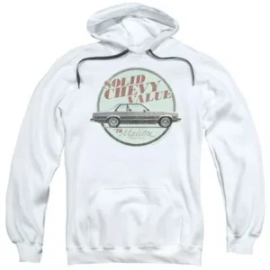 CHEVY/DO THE 'BU-ADULT PULL-OVER HOODIE-WHITE-2X