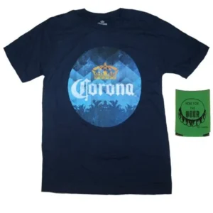 Corona Mens' Big & Tall T-Shirt and Insulated Can Holder - Multi-Pack Gift Set (X-Large Tall)