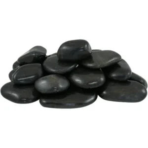 Margo Black Super Polished Decorative Rock Pebbles, 20 lb
