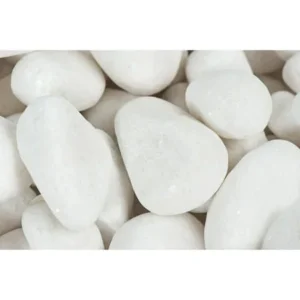 Margo 20 lb Snow White Decorative Rock Pebbles, 2" to 3"
