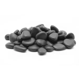 Margo Jar Black Grade A Polished Decorative Rock Pebbles, 5 lb