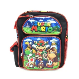 New 2017 Super Mario 3D Brother Team 12" Small Toddler Backpack Kid Boys School