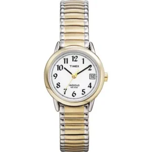 Timex Women's Easy Reader Watch, Two-Tone Stainless Steel Expansion Band