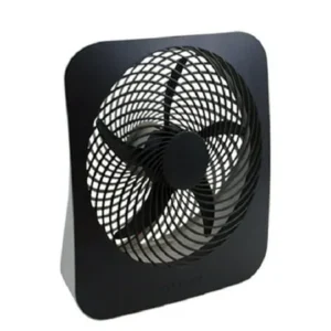 Treva 10 inch Battery Powered Portable 2 Speed Fan with Adapter, Black