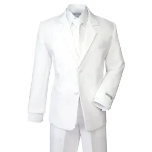 Spring Notion Boys' Formal White Dress Suit Set