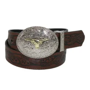 Kids' 1 1/8 Inch Reversible Western Belt