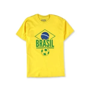 Stitches Athletic Gear Mens Brasil Soccer Graphic T-Shirt