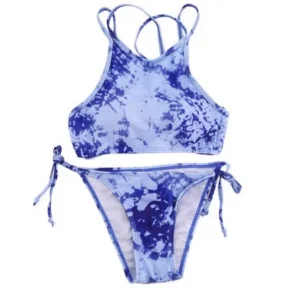 New Sexy Womens Bandage Swimwear Push Up Bandage Bikini Set Swimsuit Blue S On Sale