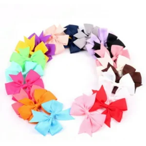 20 Pieces Hair Bow Boutique Girl Baby Grosgrain Ribbon Alligator Clips Lot