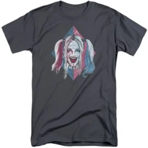 Suicide Squad Harely Quinn Bad Girl Puddin Adult Tall Fit Short Sleeve T-Shirt