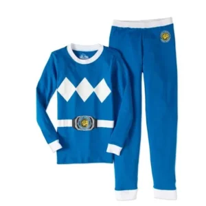 Power Rangers Boys' Blue Mighty Morphin Cotton Tight Fit Pajama