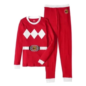 Power Rangers Boys' Red Mighty Morphin Cotton Tight Fit Pajamas