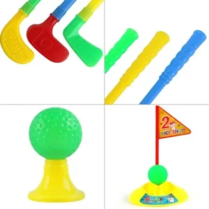 1 Set Multicolor Plastic Golf Toys for Children Outdoor Backyard Sport Game,