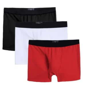 Avidlove Fashion 3pcs Men's Cotton Stretch Boxer Brief Double Crotch Stretch Underwear DEAML