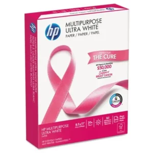 HP Multipurpose Paper, 96 Brightness, 20 lb, 8 1/2 x 11, White, 500 Sheets/Ream