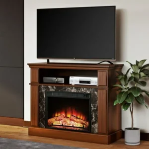 Mainstays Loring Media Fireplace for TVs up to 50", Multiple Finishes