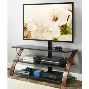 Whalen Brown Cherry 3-in-1 Flat Panel TV Stand for TVs up to 65