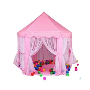 Princess Castle Play Tent House For Girls Indoor Outdoor Toy 56 x 54 inches Pink