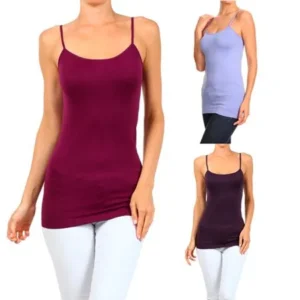 A Set of 3 Solid Seamless Cami Top Combo Deal 6