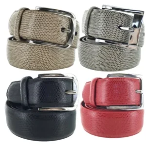 Faddism Mens Square Buckle Expedition Leather Belt Model:FS002