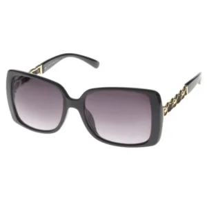 MLC Eyewear Celebrity Rectangle Fashion Sunglasses in Black-gold