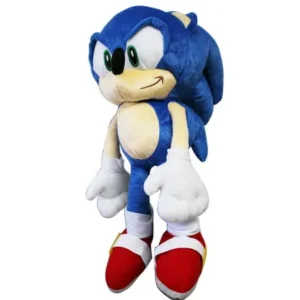 Sonic the Hedgehog Large Size Kids Plush Toy With Secret Zipper Pocket (17in)