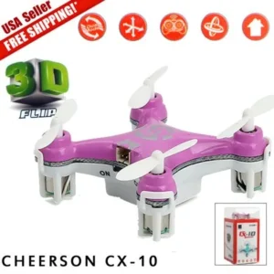 Cheerson CX-10 2.4Ghz 4CH 6-Axis GYRO Mini Nano RC Quadcopter UFO Drone Pink