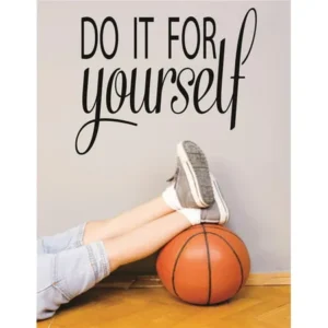 Wall Decal : Do It Yourself Sports Workout Health Exercise Fitness Motivation Quote Teen Boy Girl Man Women 16x24 Inches