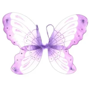 Costume Accessory Purple Glitter Children Butterfly Wings