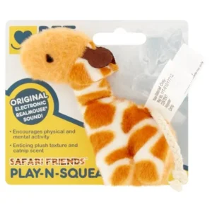 Safari Friends Play-N-Squeak Cat Toy