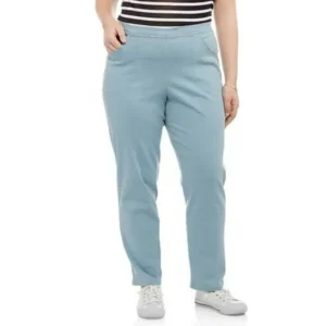 Just My Size Women's Plus Size 2 Pocket Stretch Pants, Also in Petite