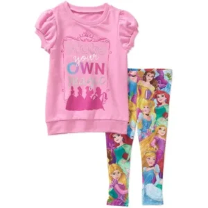 Disney Princess Toddler Girl Knit Tunic and Leggings Outfit Set