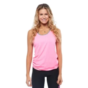 Womens Active Workout Sweat Block Color Block X Back Tank Top NT-6599