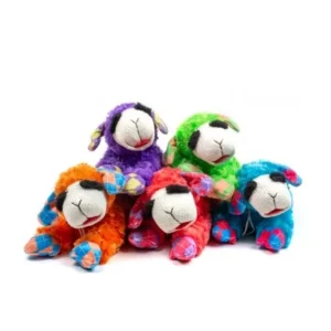 Multipet Polyester Plush Lamb Chop Dog Toy with Squeaker